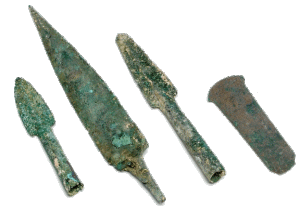 Bronze spear heads