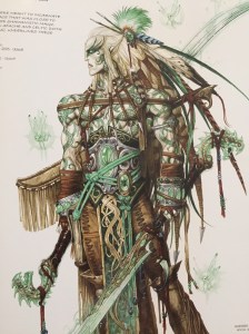 Awesome elf character sketch for Heroes of Might and Magic by Ledroit. 
